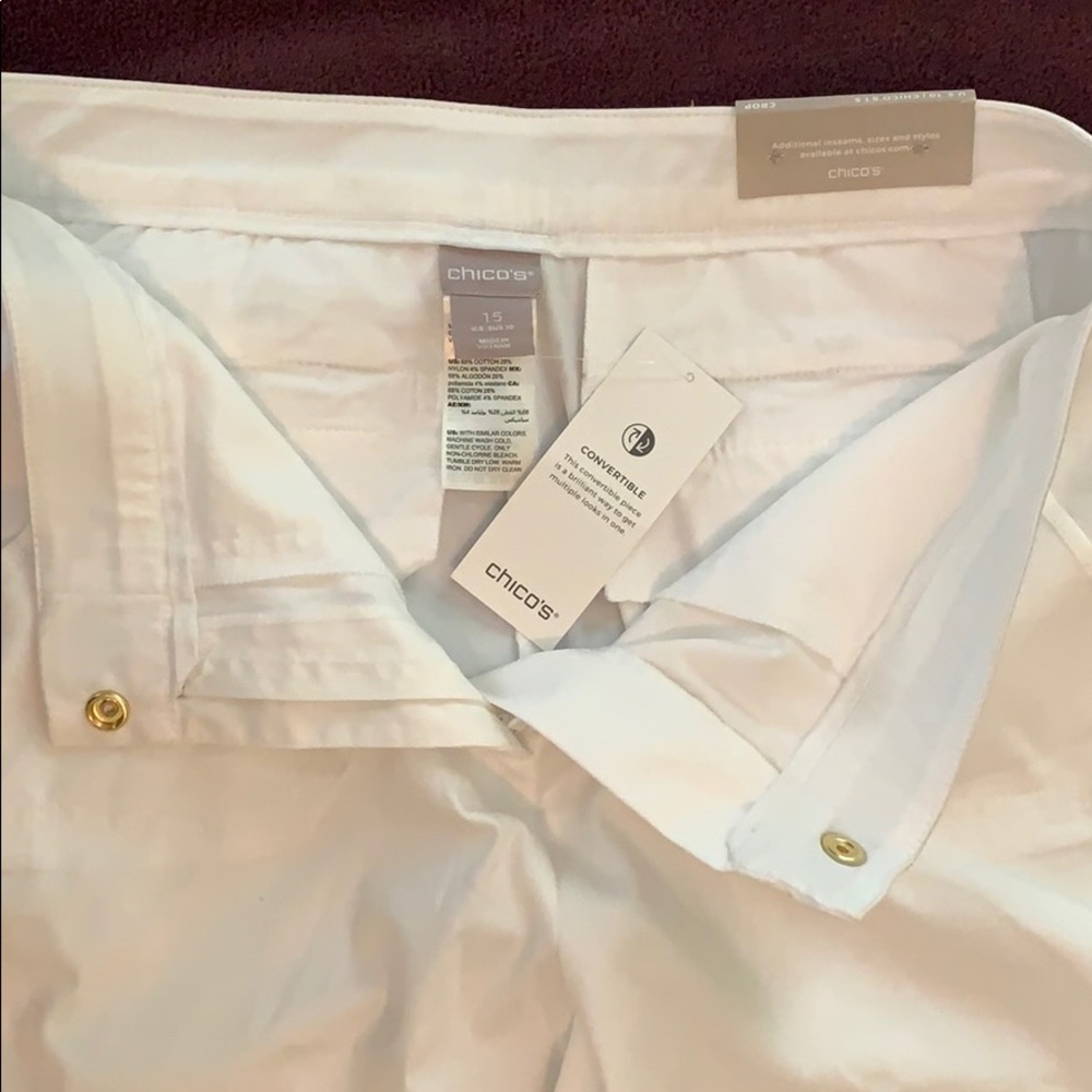 NWT Chico’s SecretStretch Convertible Straight leg